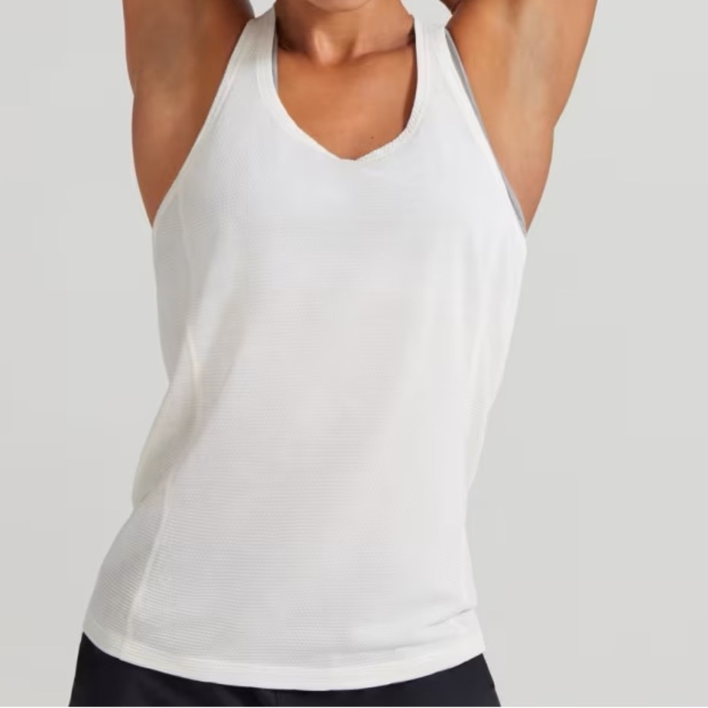 Allbirds Natural Run Racerback White Tank Top Size XXXL